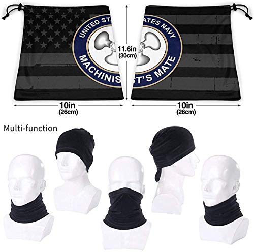 Yuanmeiju Eliminación de artefactos explosivos de la Marina de los EE. UU. EOD Unisex Fleece Neck Warmer Face Cover Warmer Neck Tube Bufanda para el cuello Polainas para el cuello