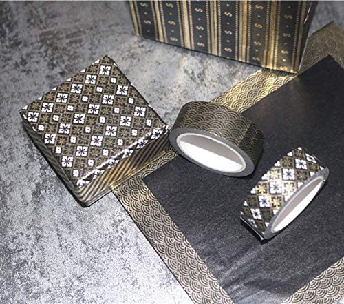 Yubbaex Washi Tape Set cinta adhesiva decorativa Washi Glitter Adhesivo de Cinta Decorativa para DIY Crafts Scrapbooking 10 Rollos
