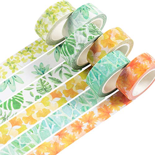 Animales de hadas YUBBAEX Oro Washi Tape Set cinta adhesiva decorativa Washi Glitter Adhesivo de Cinta Decorativa para DIY Crafts Scrapbooking 4 Rollos 