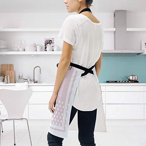 YUDILINSA Delantal Personalizado, nuevos Delantales creativos Delantal de Calidad Profesional,Typography Slogan Glitter Perfume Rose Clothes