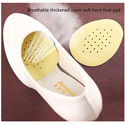 Yueser 30 pares Almohadillas Delanteras Medias Plantillas Zapatos,Elásticas Almohadillas del Antepié de Gel de Silicona para Alivio del Dolor del Antepié Para Todo Tipo de Zapatos y Botas