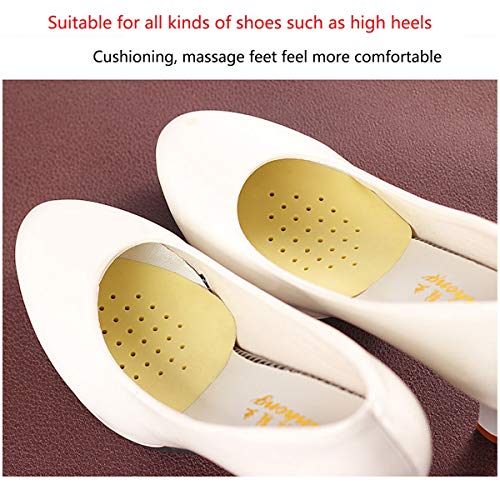 Yueser 30 pares Almohadillas Delanteras Medias Plantillas Zapatos,Elásticas Almohadillas del Antepié de Gel de Silicona para Alivio del Dolor del Antepié Para Todo Tipo de Zapatos y Botas