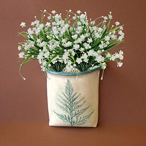 yueyue947 / Flores Artificiales de narcisos, Planta Falsa al Aire Libre Faux Yellow Flora Greenery arbustos Cerca Interior Exterior decoración 4PCS / Blanco