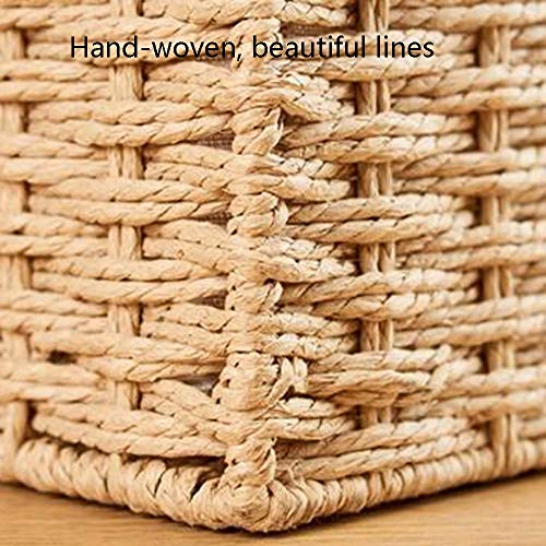 YUMEIGE Caja de Almacenamiento de cosméticos Caja de Almacenamiento cosmética, Almacenamiento Caja Hecha ratán Natural, prácticos cosmética Caja de Almacenamiento-cosméticos (4 esti