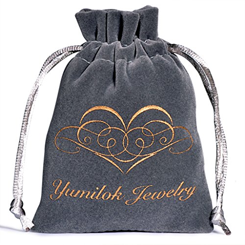 Yumilok - Colgante Plata con Cristal Azul de Austria, en Forma de Ángel O Hada, Collares para Mujeres y Niñas