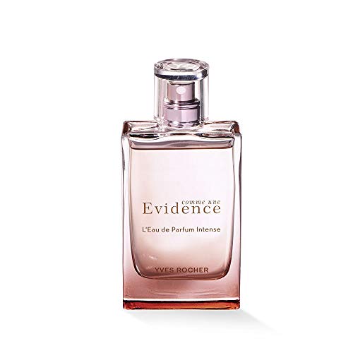 Yves Rocher COMME UNE EVIDENCE Eau de Parfum Intense - Perfume floral con rosa, maderas blancas y jazmín, idea de regalo, 1 vaporizador de 50 ml
