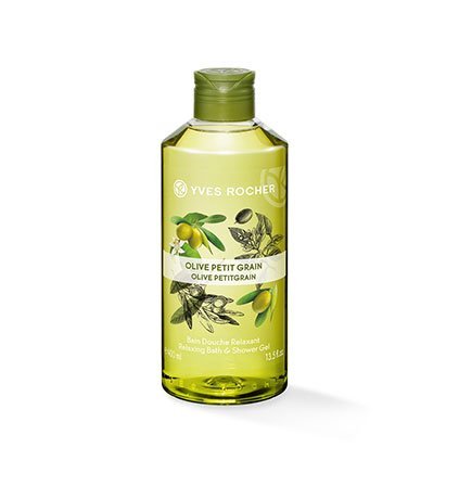 Yves Rocher Gel relajante sensual, baño y ducha, 400 ml (Olive Petitgrain)