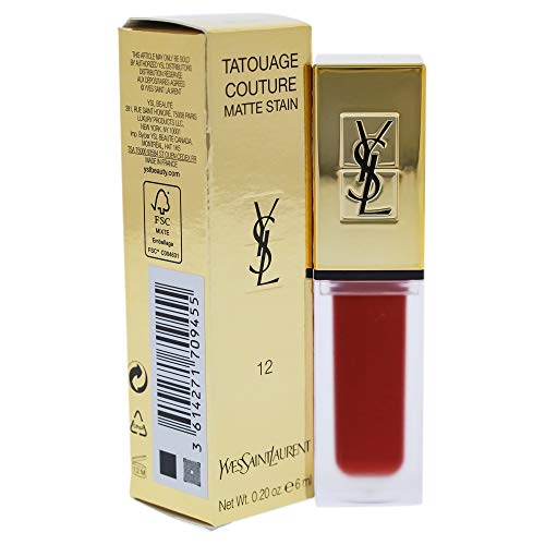Yves saint laurent tatouage couture matte stain - # 12 red tribe 6ml.