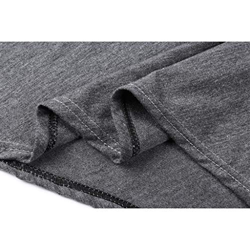 YWLINK Ocio Y Confort Verano Color SóLido Cuello Redondo Mujeres Maternidad Manga Corta Lactancia Bebé Lactancia Camiseta Embarazadas Tops Gris Rojo S-XXL