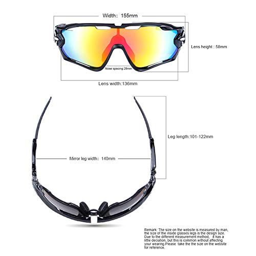 YXYBABA - Gafas de sol deportivas polarizadas para hombre y mujer