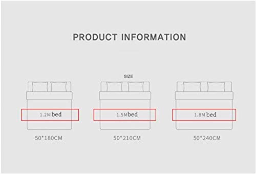 YYSWIM Camino de Cama Star Hotel mediterráneo Modelo Simple habitación Cama Bandera Cama Cola Toalla Barra Mantel Mantel, H17 Fondo Azul Cerca de la Plataforma de Agua, Cama de 2 M 50x260 cm