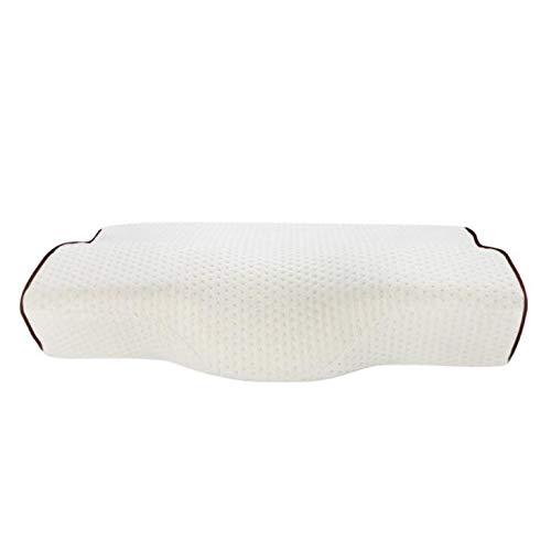 yywl Almohada Cojín de Apoyo ergonómico con Mariposa-alas Forma de sueño Almohada Memoria Espuma pestaña Extensiones latigazo para aliviar el Dolor