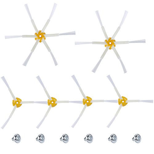 Zacro Cepillos Laterales para iRobot Roomba Series 500,600,700 pack de 6