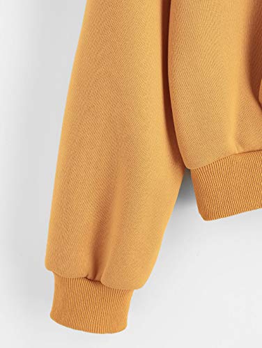 ZAFUL Sudaderas con Capucha Pullover para Mujer 2019 (Amarillo, L (EU.40))