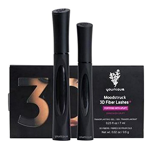 Zantec 2pcs Mujeres 3D Natural Lash Rimel Impermeable y Fibra Build Rich pestañas Gruesas de Larga duración sin Mancha