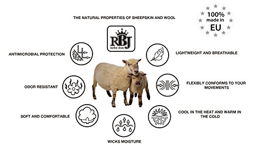 Zapatillas De Casa Calientes Hechas De Lana De Oveja 100% Natural (38 EU, Gris 951)