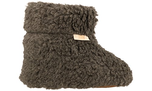Zapatillas De Casa Calientes Hechas De Lana De Oveja 100% Natural (38 EU, Gris 951)