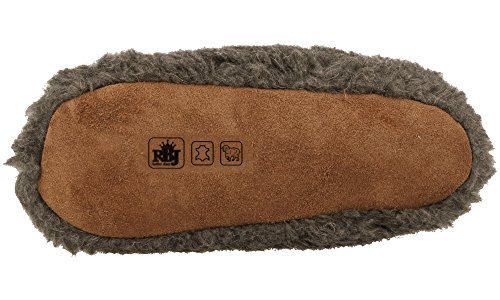 Zapatillas De Casa Calientes Hechas De Lana De Oveja 100% Natural (38 EU, Gris 951)