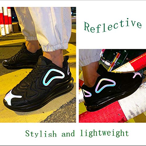Zapatillas Running Hombre Mujer Zapatos De Deporte Transpirables Casual Zapatos Gimnasio Correr Aire Libre Sneakers Negro 41