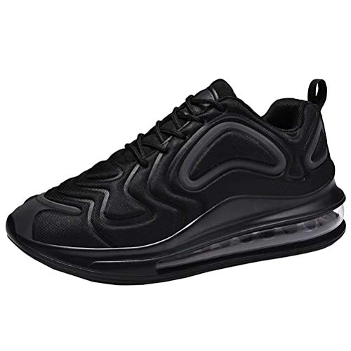 Zapatillas Running Hombre Mujer Zapatos De Deporte Transpirables Casual Zapatos Gimnasio Correr Aire Libre Sneakers Negro 41