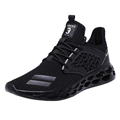 Zapatillas Running Hombre - Trainer - Zapatos Deporte para Correr Trail Fitness Sneakers Ligero y Transpirables con Cordones, Deportivas y Deportivas Logobeing