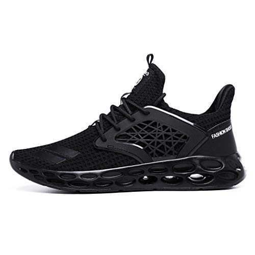 Zapatillas Running Hombre - Trainer - Zapatos Deporte para Correr Trail Fitness Sneakers Ligero y Transpirables con Cordones, Deportivas y Deportivas Logobeing
