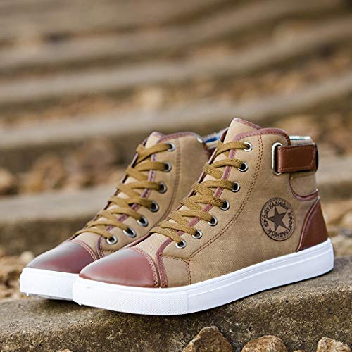 Zapatos de pareja, Covermason Casual par Zapatos Botas High Top Canvas