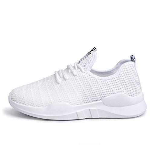Zapatos Mujer Deportivos,VECDY2019 Moda Zapatillas Deportivas Antideslizantes Ligero para Mujer Casual Zapatillas Suaves para Correr Malla Respirable Vintage Zapatos De Polaco(Blanco,36-40)