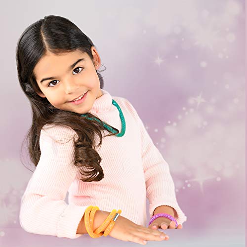ZAZA KELY Kit de Hacer Joyería para Niñas. Crea tus Pulseras y Collares Multicolores. Confeccione ya su Propia Joyería con el Kit de Manualidades Niña en Edades de 6 7 8 9 10 11 12 13 Años.
