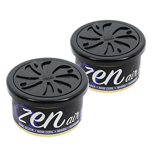 Zen Air ZAIRBK2 Ambientador para Coche, Negro (Cool Black), Set de 2