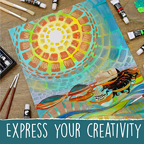 Zenacolor - Set de 24 Tubos de Pinturas Acrilicas - 24 x 12ml