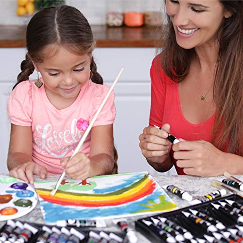 Zenacolor - Set de 24 Tubos de Pinturas Acrilicas - 24 x 12ml