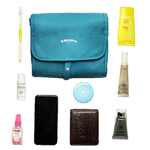 Zenph Bolsa de Cosméticos Bolsa de Artículos de Tocador Artículos de Baño Colgantes Almacenamiento a Prueba de Agua Plegable al Aire Libre Viaje de Negocios Viajes Hombres y Mujeres