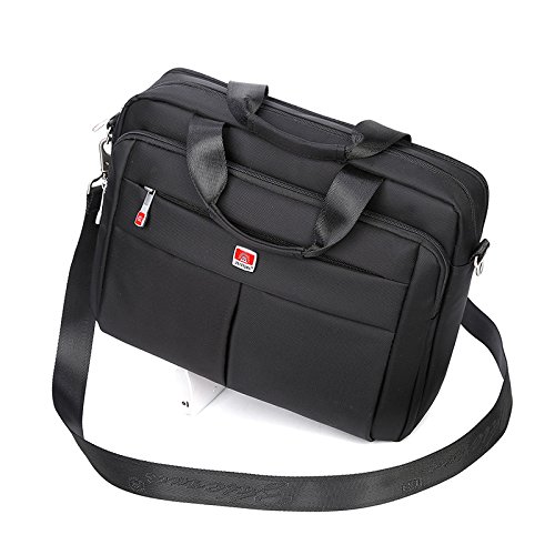 Zern 'Messenger Bag Hombre, impermeable, antiarañazos, fácil de limpiar, portátil bandolera, ordenador portátil bolsa de hombro, Business bolso, maletín para 14, hombro extraíble y resistente Mango