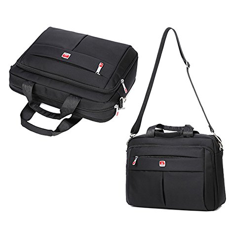 Zern 'Messenger Bag Hombre, impermeable, antiarañazos, fácil de limpiar, portátil bandolera, ordenador portátil bolsa de hombro, Business bolso, maletín para 14, hombro extraíble y resistente Mango