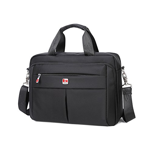 Zern 'Messenger Bag Hombre, impermeable, antiarañazos, fácil de limpiar, portátil bandolera, ordenador portátil bolsa de hombro, Business bolso, maletín para 14, hombro extraíble y resistente Mango