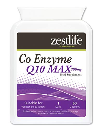 Zestlife Co- enzima Q10 (CoQ10) Cápsulas 300mg de alta absorción.