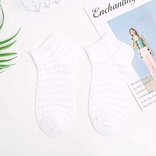 ZHANGNUO Agujero Transpirable De Algodón para Mujer Tubo Delgado Delgado De Verano De Corte Bajo Hueco Una Talla/Azul Aguamarina para Mujer