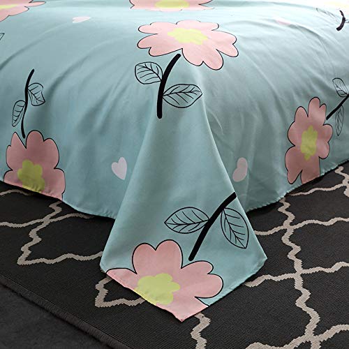 ZHAOCAI Espesar la Planta de Cama de Cachemir Lijado sábanas de Cuatro Piezas edredón de Estudiantes Dormitorio Conjunto de Tres Piezas Burberry 1.2m