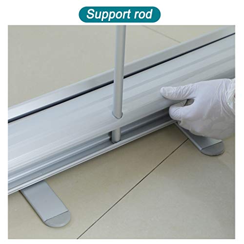 ZHDDM Mampara Protectora Transparente, Floor Standing Transparent Partition Screen, Banners de Rodillo de Dominadas de Pie, Gimnasio, Salón, Peluquería, Barbero, Bar, Pub, Restaurante