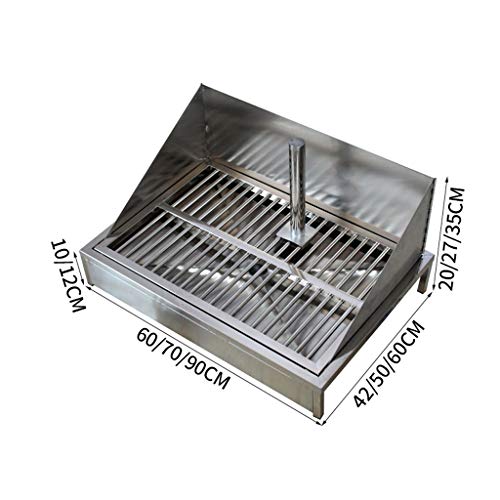 ZHongWei Aseo de Mascotas, automática Inodoro Tirar del Perro de Acero Inoxidable higiénico Paso Recto Alcantarilla Perro for IR al baño, 3 tamaños Suministros de Mascotas (Size : M)