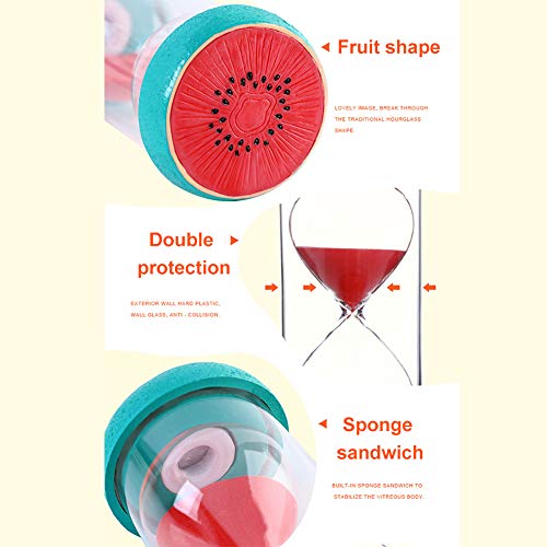 ZHOUBA 15/30/60 Minutos Fruit Arena Reloj Horario Oficina Hogar Decoración de Escritorio 15 Minutes Watermelon**
