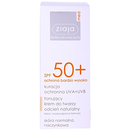 ZIAJA MED SPF 50+ TONED CREMA CAPACIDAD 50 ML Tono natural - piel normal, capilares
