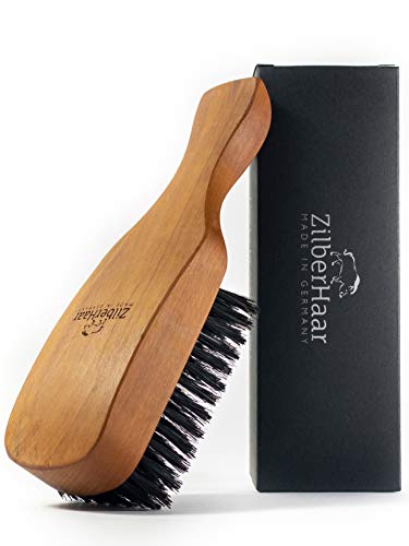 ZilberHaar Major - Hair & Beard Brush - Natural Boar Bristles and Pear Wood - All Beard and Hair Types - Best for Medium to Thick, Long Beards - A Must-Have Grooming Tool for Men who Like it Big