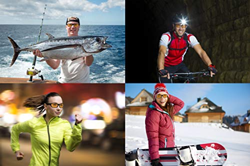 ZILLERATE GAFAS PARA CONDUCIR DE NOCHE hombre y mujer | Lentes amarillas polarizadas, evitan deslumbramientos y reflejos | CALIDAD SUPERIOR, montura de aluminio ligera, cómoda | Incluye estuche