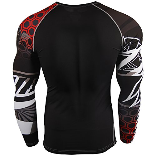 Zipravs BJJ compresión apretada camisa manga larga corriendo Baselayer para hombres