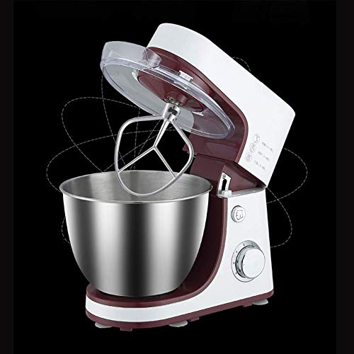 Zjcpow Mezclador de la Mano con el Cromo batidor batidor, Gancho amasador, 6 rápida y Turbo Button + Batidor de 600w, Masa, bateadores, merengues batidora eléctrica xuwuhz