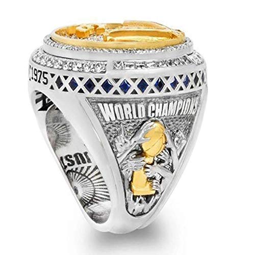 ZJL Europa Y América Anillo Masculino, 2015 Golden State Warriors Europa Y América Campeonato Mundial de la Nba Replica Ring Size 9-12 para Joyas para Hombres, 1011
