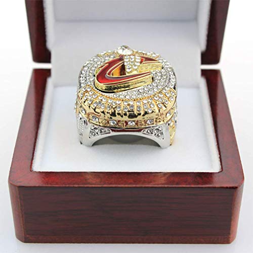 ZJL Europa Y América Anillos de Hombre, Anillos de Réplicas de Diamantes de Acero Inoxidable de Cleveland Cavaliers Championship Anillos de Diamantes para Hombres Recuerdos, 9-13,1011