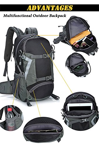 ZMLSXU Mochila al Aire Libre 30L Impermeable a Prueba de rasgaduras Bolsa de Nylon Hombres y Mujeres Mochila de Viaje Selección Multicolor (Color : Naranja)